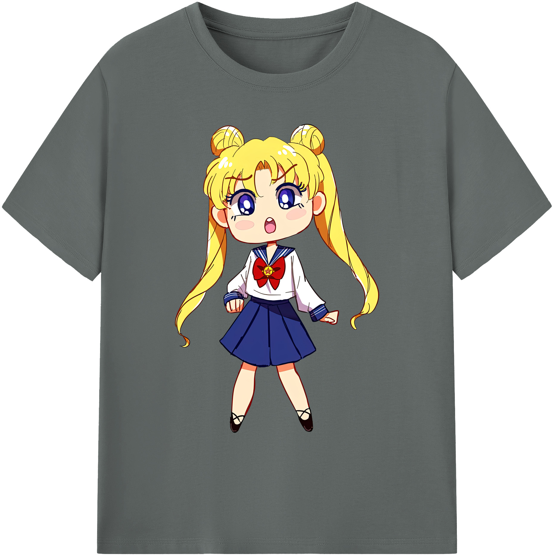（画像用） 美少女戦士セーラームーン 愛野 美奈子 あいの みなこ Sailor Moon Aino Minako 綿100％ メンズ半袖Tシャツ｜肌触りやわらか＆通気性